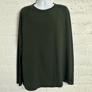 Xersion Mens Athletic Shirt XXL Green Long Sleeve Training Power Tee Stretch N11